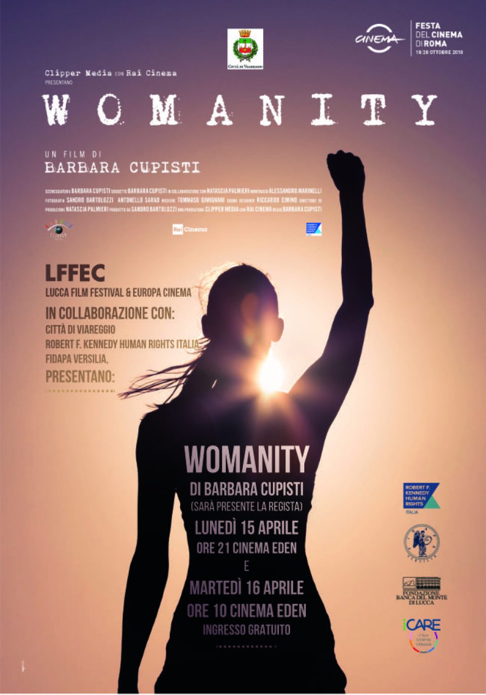 Womanity film di Barbara Cupisti Lucca Film Festival Europa Cinema 2019